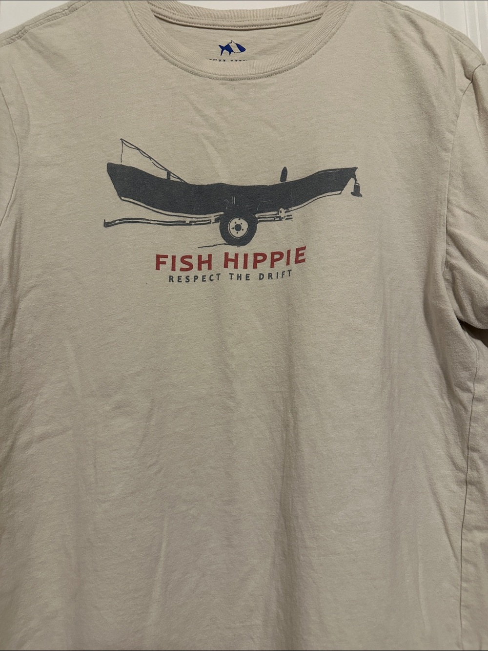 Fish 🐠 Hippie Short Sleeve Tee - Sand - Respect the Drift